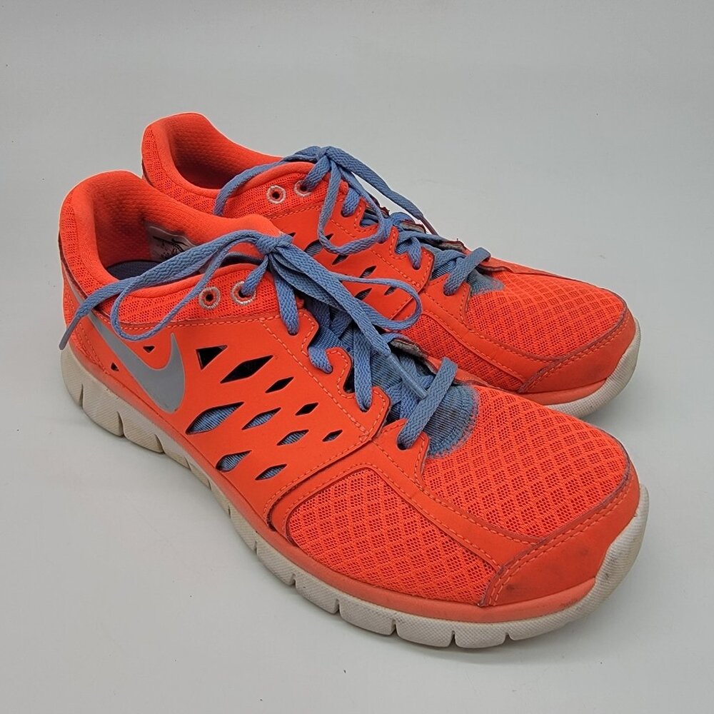 Nike Flex 13 Run Running Shoe Size 9 Womens Sneakers‎ Orange Neon